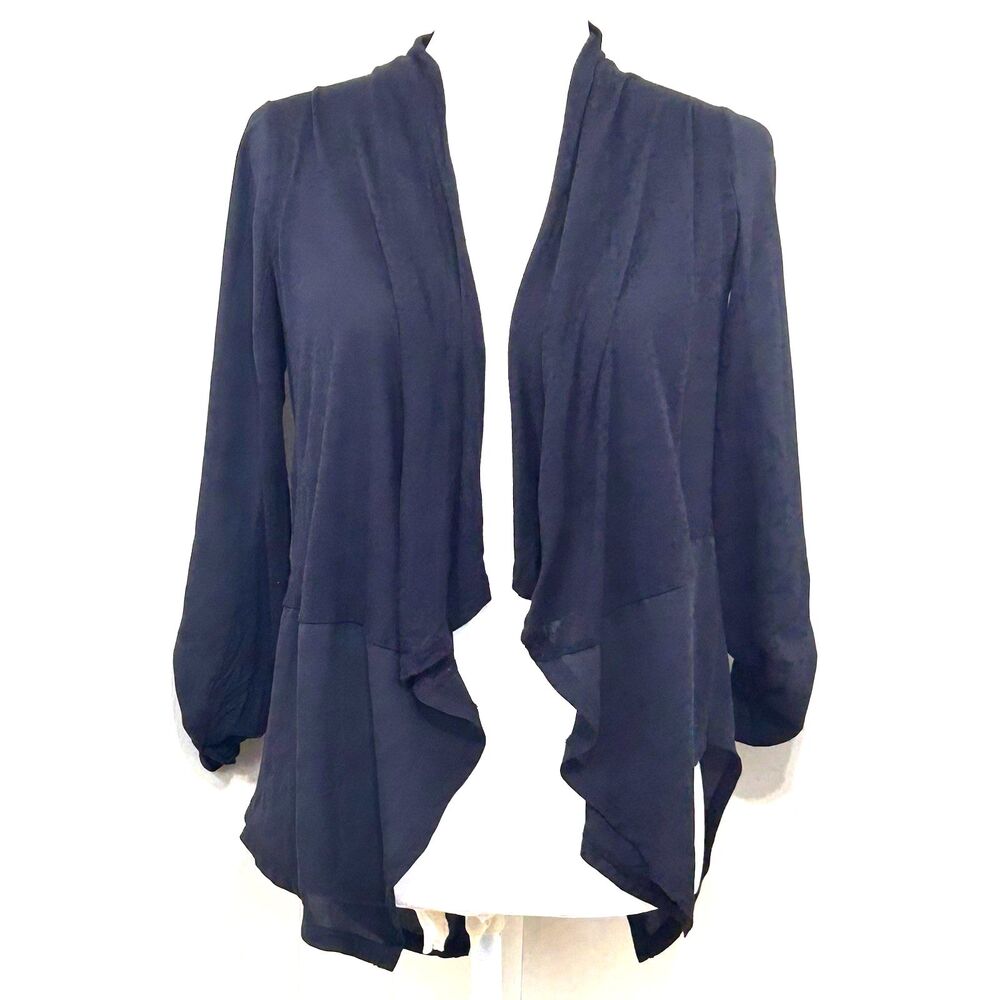 INC International Concepts Women's Stretchy Black Open Front Cardigan XSP Basic